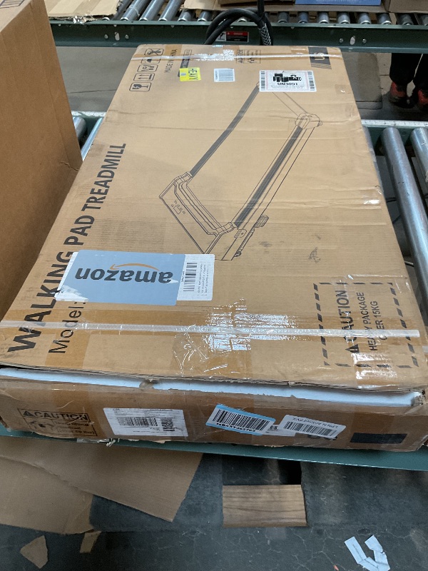 Photo 1 of ***FOR PARTS/ NON-FUNCTIONAL** Walking Pad Treadmill for Home - Under Desk Walk Pads with Remote Control Mini Running Portable Electric Machine Adjustable Slim Compact with 0.6-4.0MPH Max up 220 Lbs Modes for Office Small Spaces