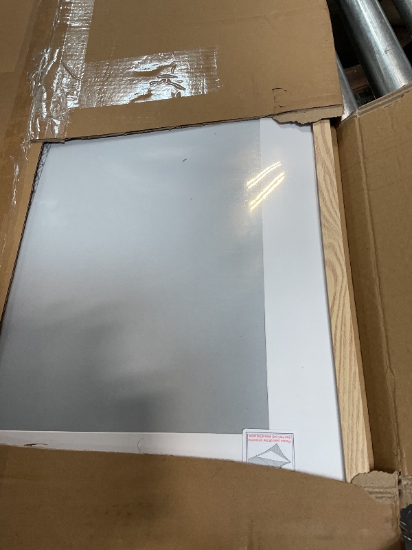 Photo 1 of **MINOR DAMAGE TO FRAME GLASS (CRACK) *** upsimples 24x36 Poster Frame, Display Pictures 20x30 with Mat or 24x36 Without Mat, Wall Hanging Picture Frame, Natural, 1 Pack