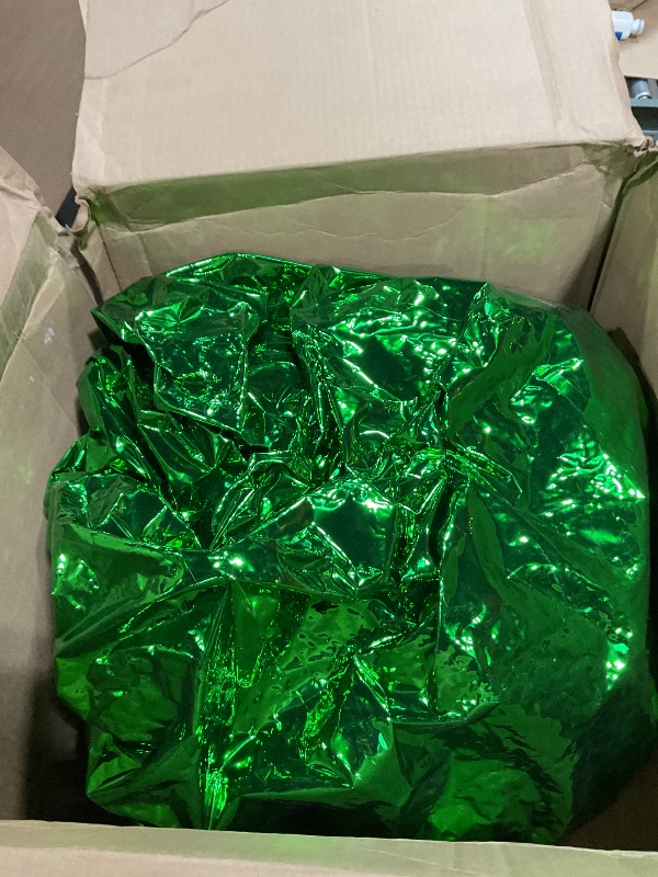 Photo 1 of *** ONE ONLY***Inflatable Mirror Ball,Mirror Ball Inflatable Large Event Decoration,Reusable PVC Hanging Disco Ball for Party, Concert, Stage, Wedding Decor-No Pump Included (Green, Set-6pcs)