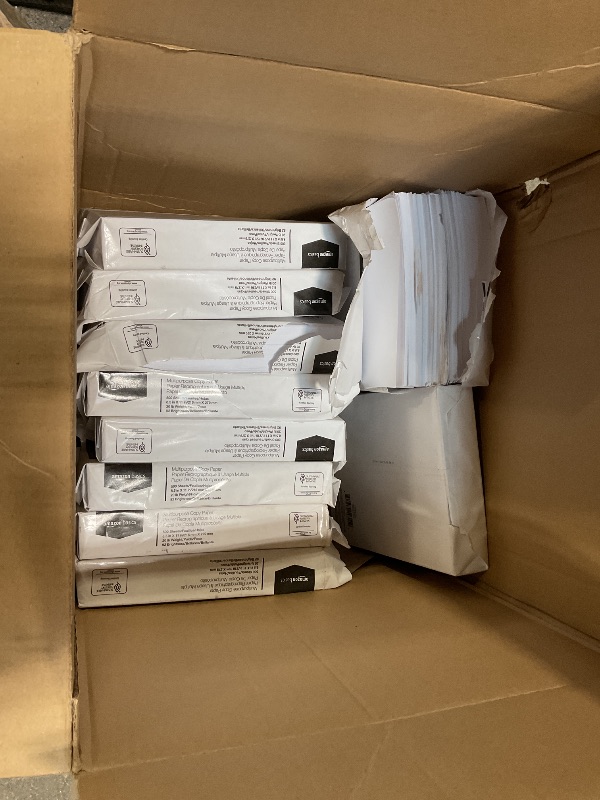 Photo 1 of *** 11 REAMS ONLY***Amazon Basics Multipurpose Copy Printer Paper, 8.5 x 11 Inches, 20 lb, 92 Bright, White, 1 Ream (500 Sheets), Jam-Free