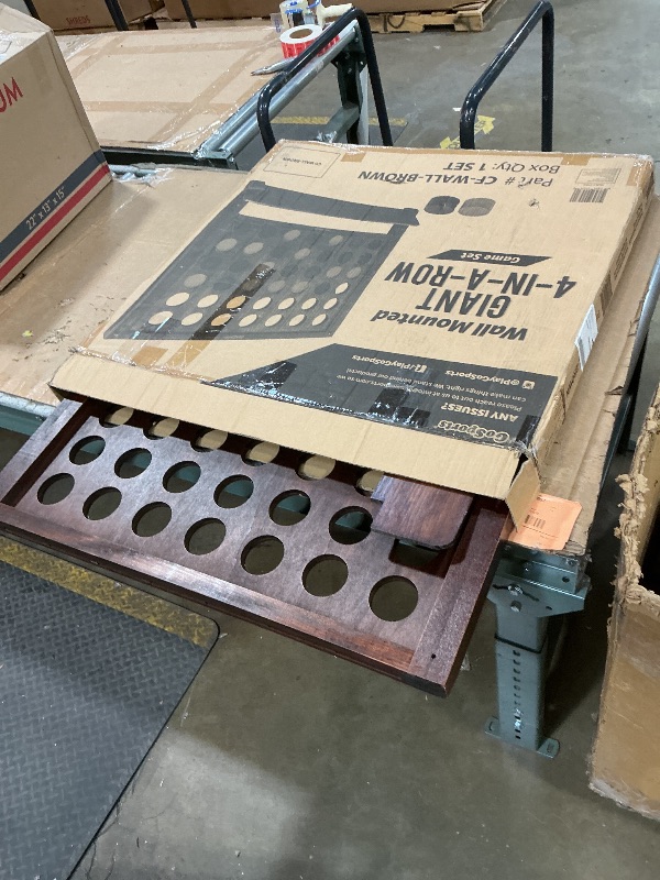 Photo 1 of **MISSING GAME PIECES**GoSports Wall Mounted Giant 4 in a Row Game - Jumbo 4 Connect Family Fun with Coins