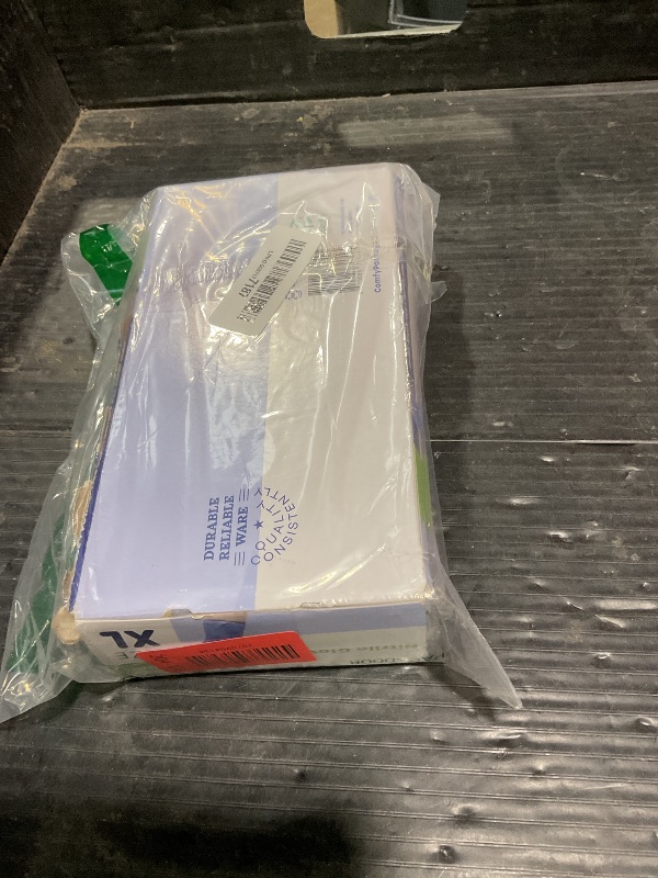 Photo 1 of **BOX CRACKED OPEN**GUSTO [100 Count Blue Nitrile Gloves, Disposable Gloves – 4 Mil, Latex & Rubber Free, Non-Sterile Powder-Free - X-Large (Formerly Comfy Package)