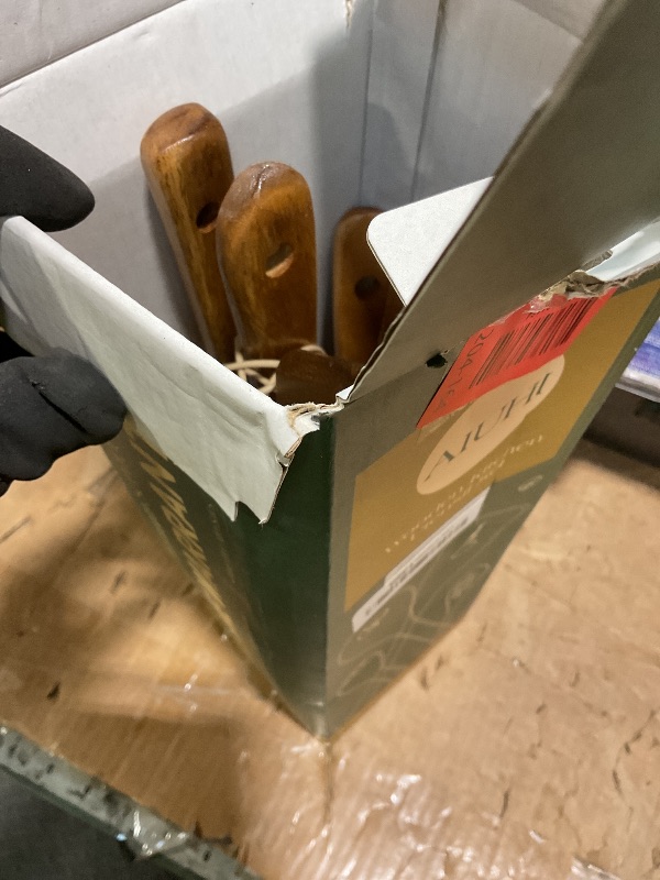 Photo 1 of 10 Pack Wooden Utensils for Cooking, Wood Utensil Set for Kitchen, Teak Wooden Spoon for Cooking, Non-Stick Spatula Ladle