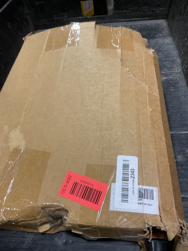 Photo 1 of **MISSING HARDWARE**Shower Foot Rest 15 in, Acacia Shower Stool for Shaving Legs,Corner Bath Shower Bench with Starage Shelf for Inside Small Shower Spaces