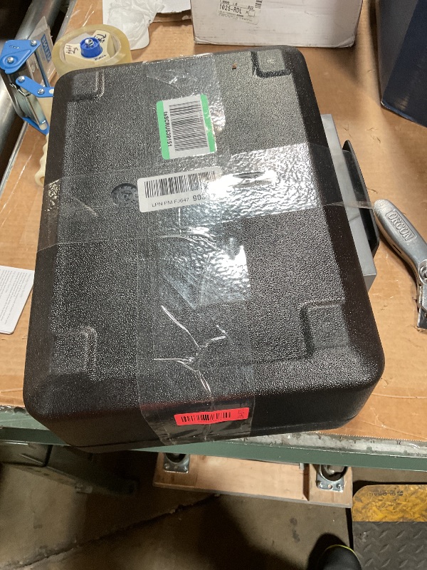 Photo 1 of ***NO KEY***SentrySafe Fireproof Safe Box with Key Lock, Chest Safe with Carrying Handle to Secure Money, Jewelry, Documents, 0.25 Cubic Feet, 6.3 x 15.3 x 12.1 Inches, 1160