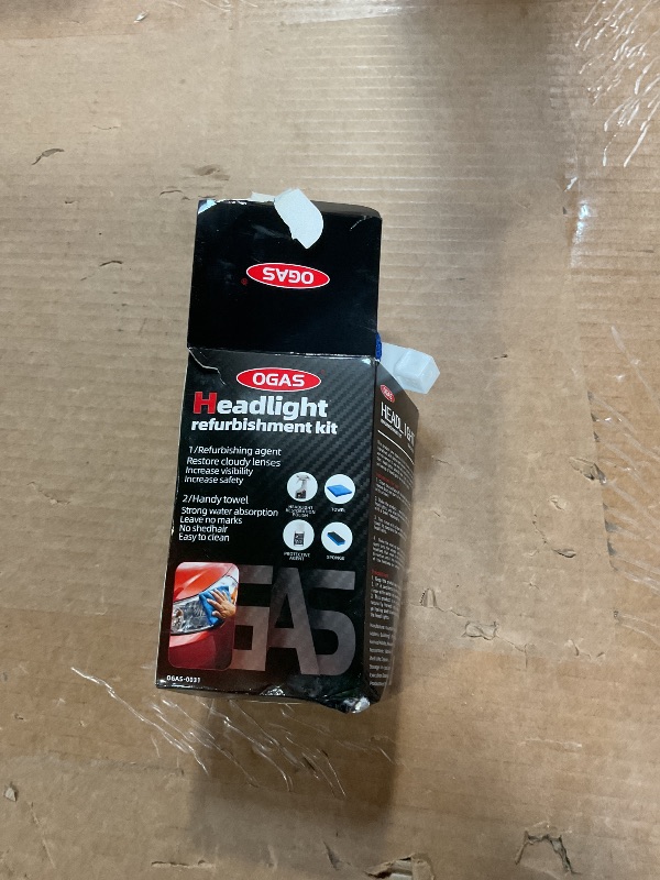Photo 1 of ***MISSING PROTECTIVE AGENT*** Headlight Restoration Kit with Ceramic Coating – Headlight Lens Cleaner to Remove Yellowing, Haze & Oxidation, Restore Headlight Clarity, Improve Night Visibility, Long-Lasting Protection-180ml