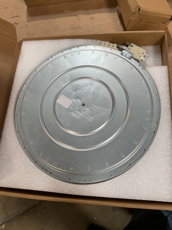 Photo 1 of **FOR PARTS ONLY (CRACKED)*** WB30T10146 Top Burner Element Electric Range Dual Surface by PANDEELS,12" Radiant Heating,Compatible with GE Stove Parts Replace 1556233, AP4484423, PS2370249, EAP2370249