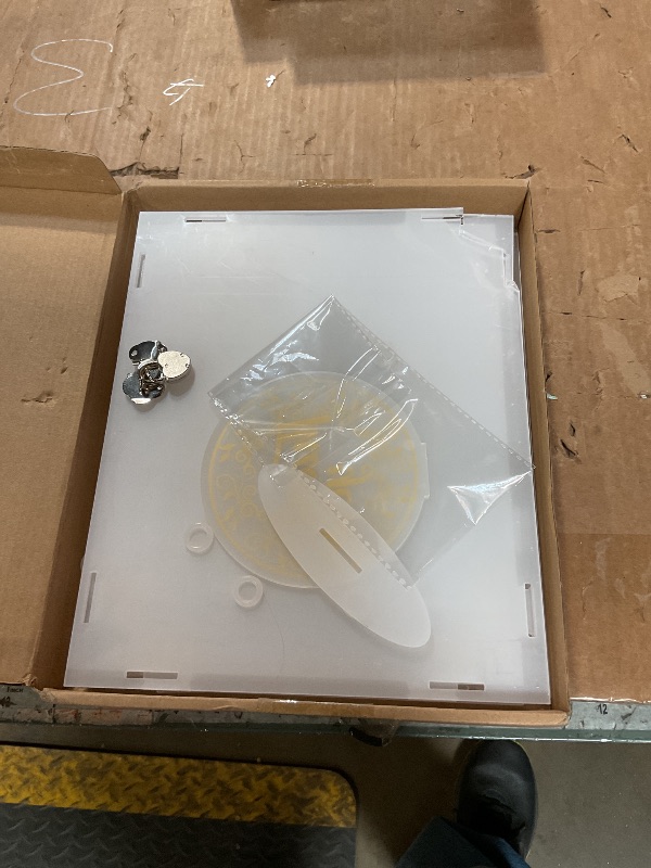 Photo 1 of **FOR PARTS ONLY/ DAMAGED PIECES** Ywlake Acrylic Wedding Card Box with Lock and Slot, Money Cash Gift Box Holder, Clear Wedding Post Box Letter Envelope Boxes for Reception Anniversary Birthday Party Baby Shower (Transparent)