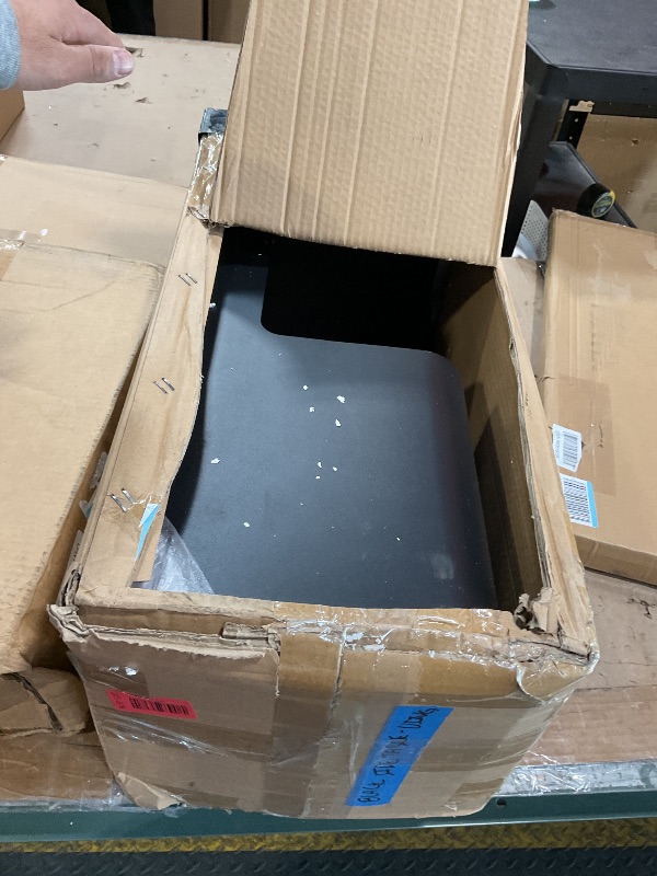 Photo 1 of **MINOR SCRAPES** ZHBHYZ Modern Side Table,Small end Table for Small Spaces,Metal nightstand with Storage Shelf,Space-Saving Bedside Table Accent Table Drink Tables for Living Room,Bedroom.No Assembly Required