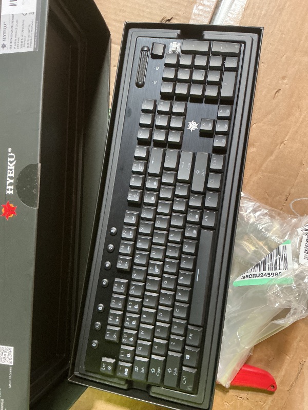 Photo 1 of **DIRT. BROKEN KEY**Hexgears 2-Mode Wireless RGB Mechanical Keyboard, BT/Wired Low Profile Win/Mac Gaming Keyboard w/Ultra-Thin Design, Dedicated Media Control & Tactile White Switch (Black)