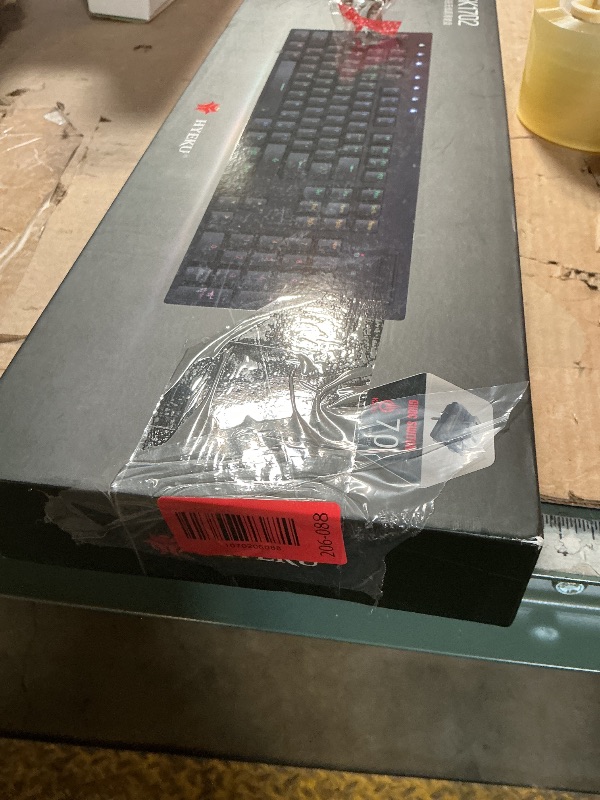Photo 1 of **DIRT. BROKEN KEY**Hexgears 2-Mode Wireless RGB Mechanical Keyboard, BT/Wired Low Profile Win/Mac Gaming Keyboard w/Ultra-Thin Design, Dedicated Media Control & Tactile White Switch (Black)