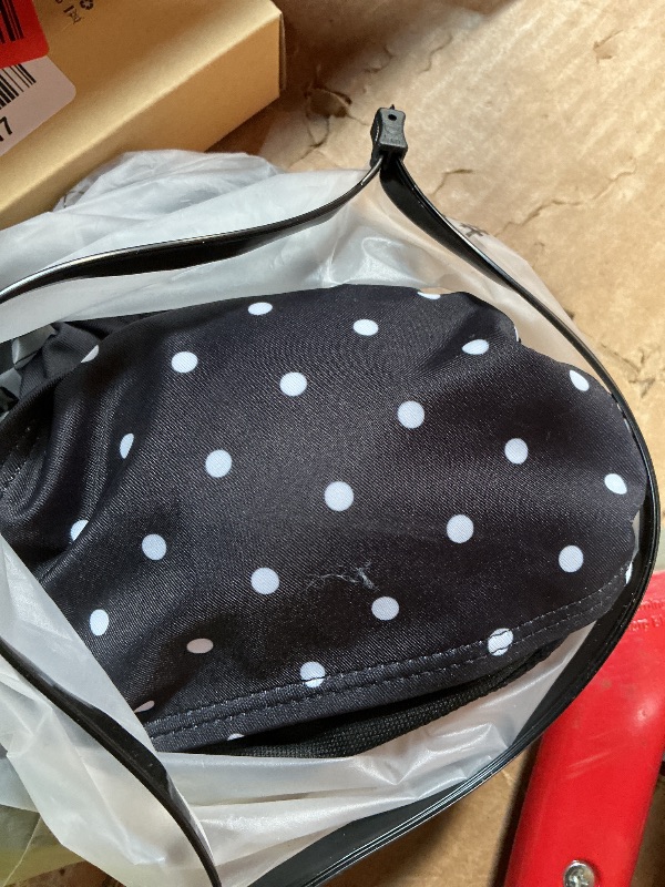 Photo 1 of **SCRATCH**WDIRARA Women's Polka Dots Bikini Set Halter Triangle Swimsuit 2 Piece Bathing Suit Black X-Small