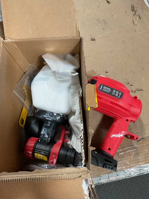 Photo 1 of ((())REALLY USED AND DIRTY )))))Ecarke Cordless Paint Sprayer Compatible with Milwaukee 18V Battery - Side-Fill Design (No Disassembly) & Onboard Nozzle Storage - 43,000 RPM, 1200mL Tank, 4 Nozzles - DIY to Pro Use (Tool Only)