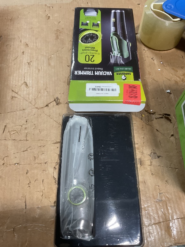Photo 1 of ) SHPAVVER Beard Trimmer for Men: Vacuum Mustache Trimmer for Less Mess