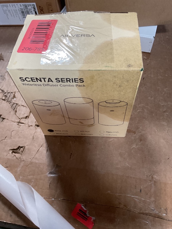 Photo 1 of ((((Spelled))))Airversa Waterless Essential Oil Diffuser Starter Kit with 4 x 10mL Hotel Scent Fragrance Oil, Battery Operated Mini Scent Air Machine Portable Diffuser for Home Car Office, AN8 Kit Black