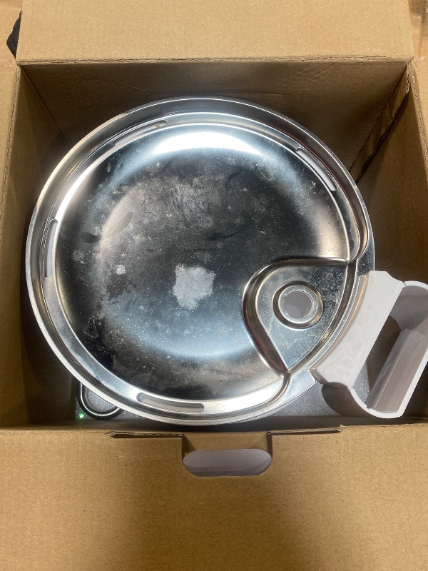 Photo 1 of **MISSING BATTERY PACK** Wireless Cat Water Fountain [Water & Battery Separation] FEELNEEDY Automatic Pet Water Dispenser with Motion Sensor, 3.5L/118oz 4000mAh Battery Operated Water Fountains for Cats Dogs