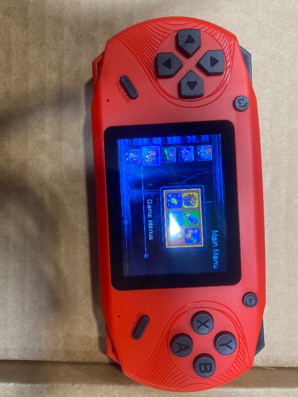 Photo 1 of 16 Bit Handheld Game for Kids, 3.0'' Large Screen Retro Gaming Player, Preloaded 200 HD Retro Kids Games with 2 Cartridges for Birthday Gift, Video Games for Boys & Girls Aged 4-12(Red)