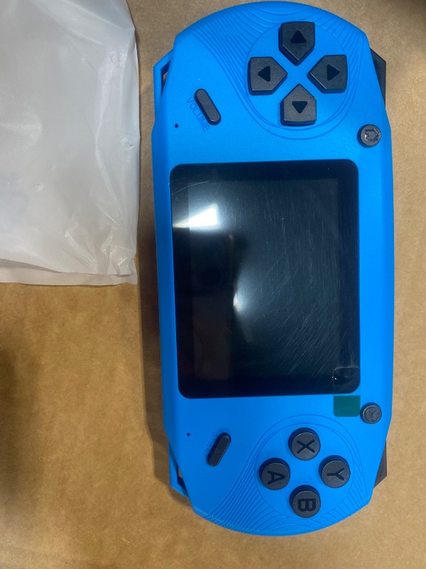 Photo 1 of 16 Bit Handheld Game for Kids, 3.0'' Large Screen Retro Gaming Player, Preloaded 200 HD Retro Kids Games with 2 Cartridges for Birthday Gift, Video Games for Boys & Girls Aged 4-12(Blue)