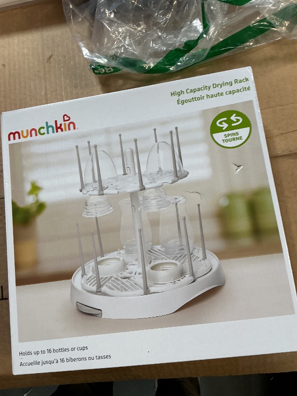 Photo 1 of ***DIRTY/ MISSING SUPPORT STICK FOR MIDDLE*** Munchkin® High Capacity Drying Rack for Baby Bottles and Accessories, White