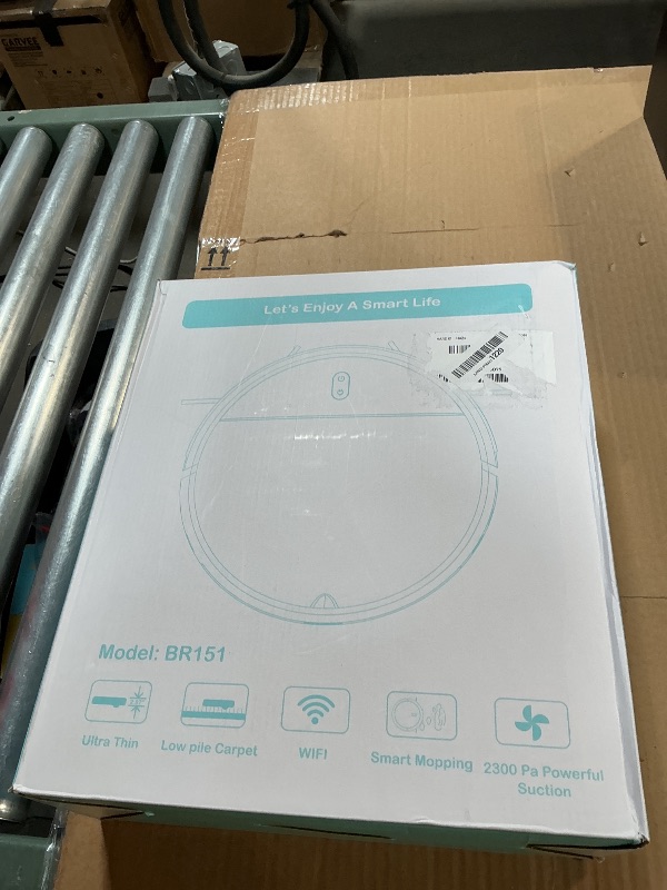 Photo 1 of **CONNECTION ISSUE TO CHARGING PORT** MAMNV Robot Vacuum and Mop Combo, 2 in 1 Robotic Vacuum Cleaner with Schedule, App/Alexa/Voice Control, Ideal for Hard Floor, Pet Hair, Carpet