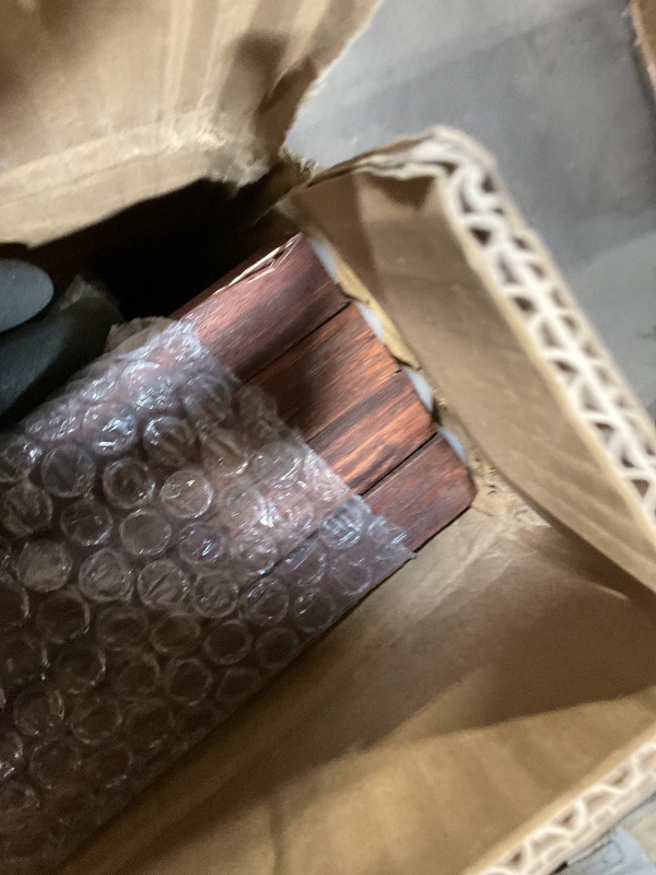 Photo 1 of **CORNER SCRAPED**Pawlabay 4 Panel Short Panel Divider Screen,3.95 FT Tall Bamboo Room Divider Folding Privacy Screen,Short Panel Divider Freestanding Room Divider for Room Seperation,Brown