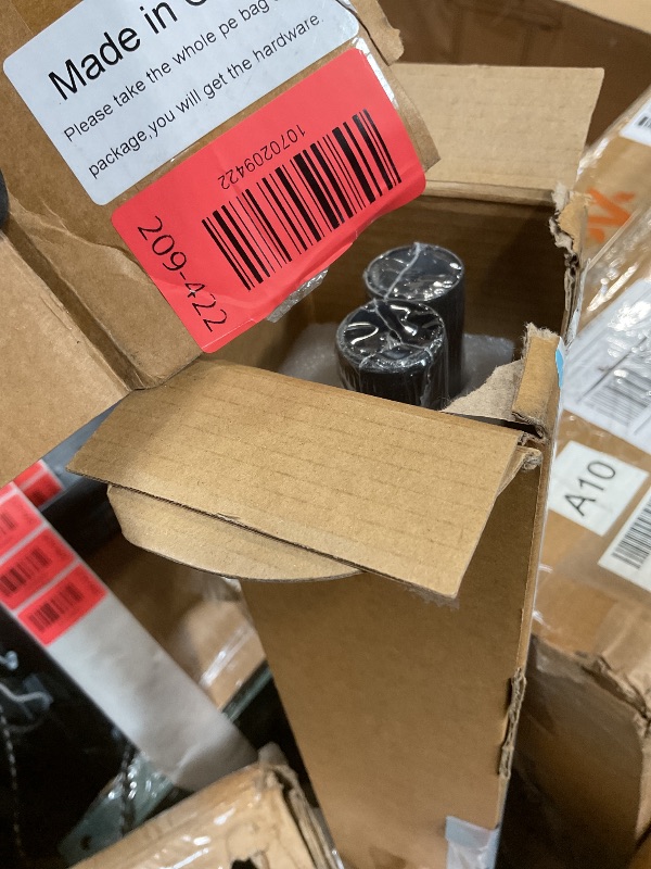 Photo 1 of 1 Inch Heavy Duty Blackout Curtain Rods for Windows, Industrial Pipe Wrap Around Room Divider Decorative Curtain Rods Wall Mount & Ceiling Mount, Black, 72-144 Inch