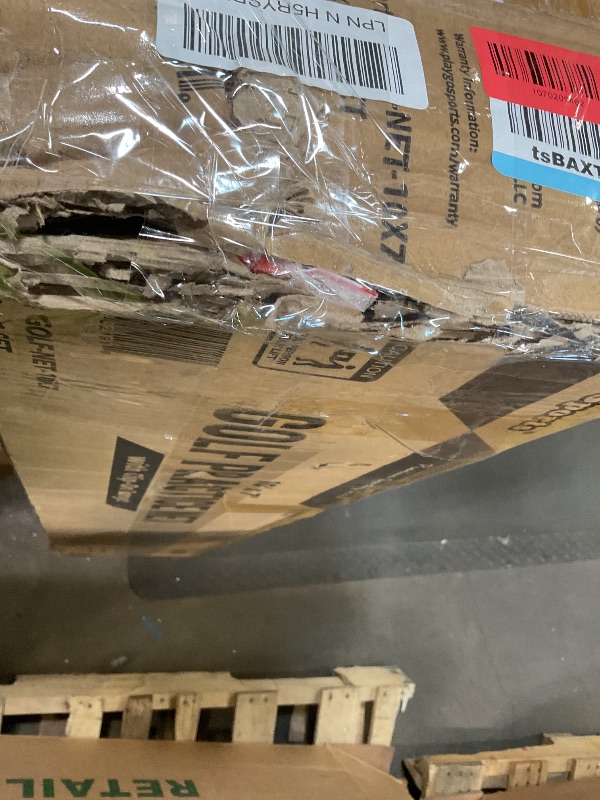 Photo 1 of **SCRAPES**GoSports Golf Practice Hitting Net - Choose Between Huge 10 Ft x 7 Ft or 7 Ft x 7 Ft Nets - Personal Driving Range for Indoor or Outdoor Use - Designed By Golfers for Golfers