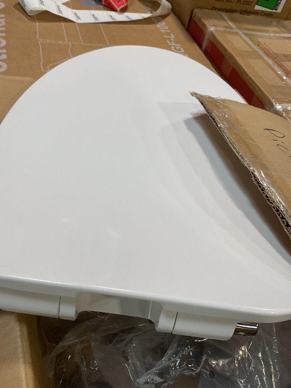 Photo 1 of **MAJOR DAMAGE TO BASE. SELLING FOR PARTS**TOTO® Aquia® IV One-Piece Elongated Dual Flush 1.28 and 0.9 GPF Universal Height, WASHLET®+ Ready Toilet with CEFIONTECT®, Cotton White- MS646234CEMFGN#01