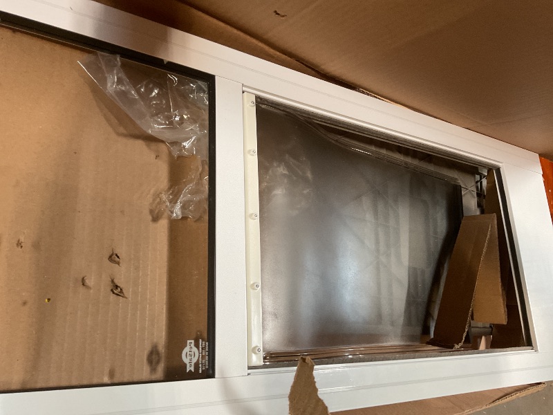 Photo 1 of **MISSING HARDWARE AND SEAL**PetSafe Sliding Glass Pet Door - No-Cut DIY Install Doggy Door for Renters - Aluminum Frame - Adjustable Height 75 7/8" to 80 11/16" - Ideal for Large Dogs Up to 100 lb - White