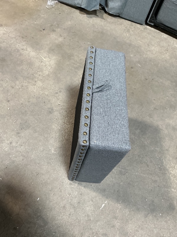 Photo 1 of *** MISSING PARTS***Grey sofa with storage