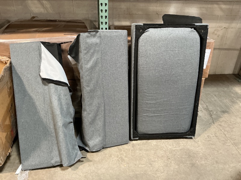 Photo 1 of *** MISSING PARTS***Grey sofa with storage