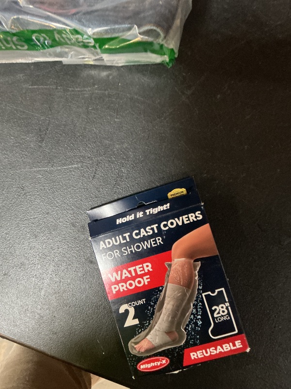 Photo 1 of 100% Waterproof Cast Covers for Shower Leg - 2pk - Tight Seal - Reusable Adult Half Leg Cast Protectors - Knee, Ankle, Foot - After Surgery Bandage and Dressing Cast Bag for Wounds and Burns