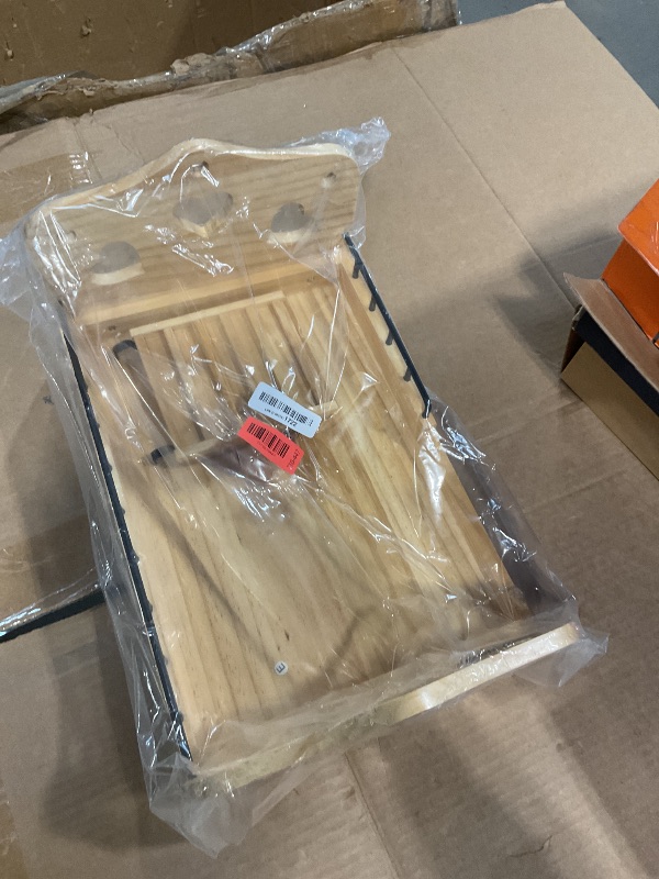 View 2 of **BROKEN FOOTBOARD**Wooden Bunny Bed, 2 in 1 Rabbit Guinea Pig Bed Detachable Small Animal Bed with Stairs Washable Reversible Mat Guinea Pig Toys for Bunnies Chinchillas Hamster Ferret (Small Rabbits & Bunny Only)