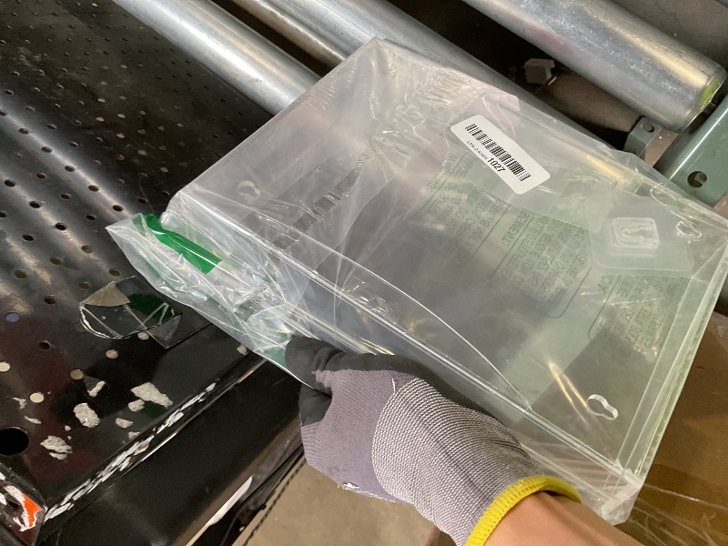 Photo 1 of **CRACKED**AHANDMAKER Acrylic Book Display Case, Wall Mount Clear Display Case for Bible, Flower Protector Case Organizer Box for Collectible Books Action Figures Jewelry (7x10x2 inch)