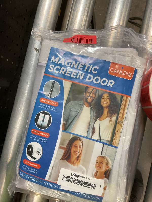 Photo 1 of **MISSING PARTS** CANLENE Premium Magnetic Screen Door, Heavy-Duty Reinforced Mesh, Ultra-Dense Weave, Smooth Auto-Close, Pets & Kids – Hands-Free, No-Gap Seal