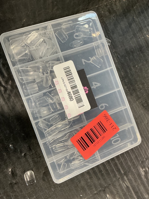 Photo 1 of **missing nail tips ** UNA GELLA Extra Short Square Nail Tips XS 216pcs Pre-shape Extra Short Square Press on Nails Gel Tips Full Cover Acrylic Nails False Nails For DIY Salon 12 Sizes
