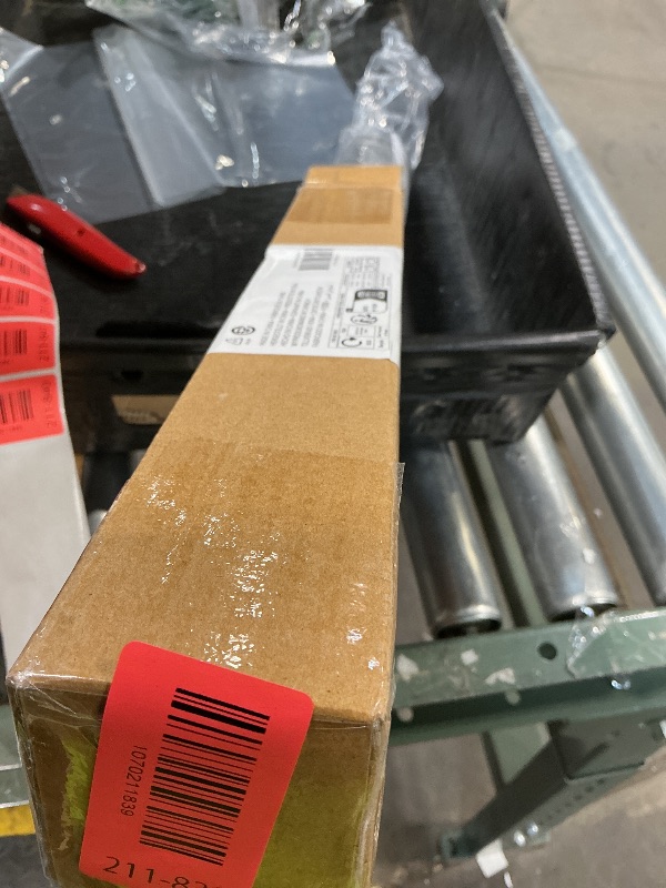 Photo 1 of Amazon Basics Easel Display Stand, Instant Floor Poster, Lightweight, Collapsible and Portable with Tripod Base, Black Steel (supports 5 pounds)