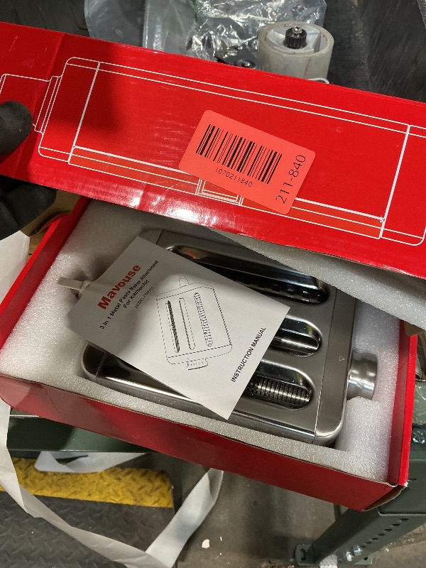 Photo 1 of All Metal Pasta Attachment 3 In 1 Set For Kitchenaid Stand Mixer, Included Pasta Sheet Roller, Spaghetti Cutter, Fettuccine Cutter Maker Accessories And Cleaning Brush