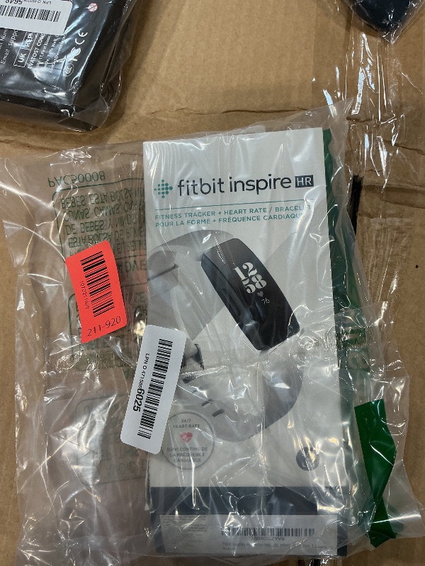 View 2 of **MISSING PARTS**Fitbit Inspire HR Heart Rate and Fitness Tracker With S and L Bands, White, One Size, 1 Count