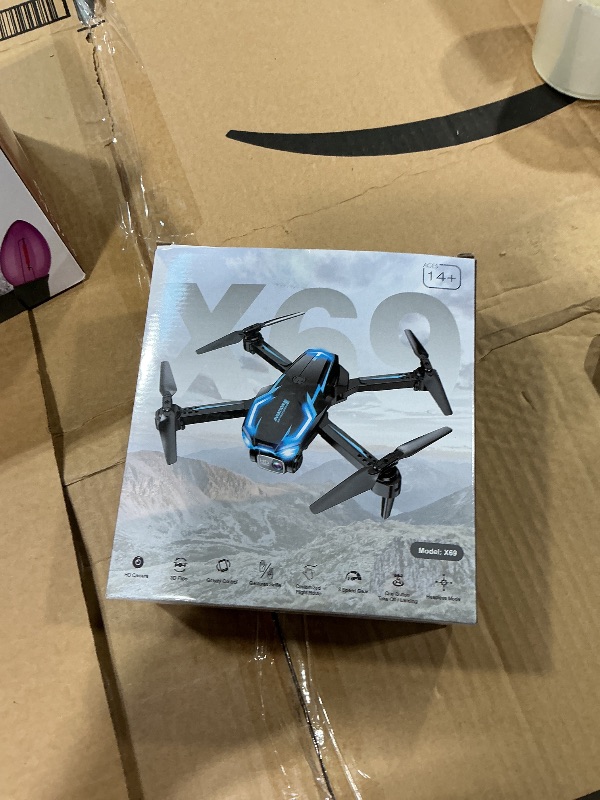 Photo 1 of 2K HD FPV Drone with Camera for Adults - Altitude Hold, One-Key Takeoff/Landing, 3 Speed Modes, Headless Mode, 2 Batteries, Foldable & Portable, Best Gifts for Beginners, Teen Boys & Girls