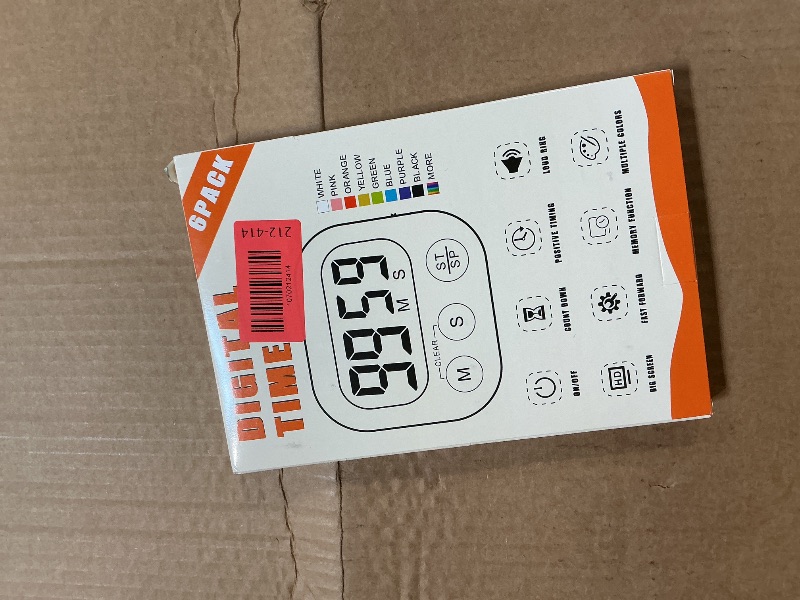 Photo 1 of **ONE IS BROKEN** ZILLEEN Classroom Timers for Kids Classroom Magnetic Digital Kitchen Timers for Cooking Teachers Gym Game 6 Pcs