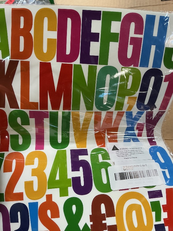 Photo 1 of 1000 Piece 20 Sheet Letter Sticker, 2 Inch Large Alphabet Stickers, Self Adhesive Vinyl Letter Stickers, Waterproof Alphabet & Number Sticker for Mailbox, Window, House Number Sign, Address Number