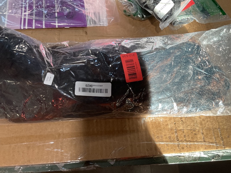 Photo 1 of *** HEAVILY USE (TANGELD) / ODOR*** Zfirst Curly Headband Wig 26 Inch?Afro Curly Wigs for Black Women?Kinky Straight Synthetic Hair with Bouncy Curls In the End?Wear and Go Glueless Half Wig (Mixed Brown)
