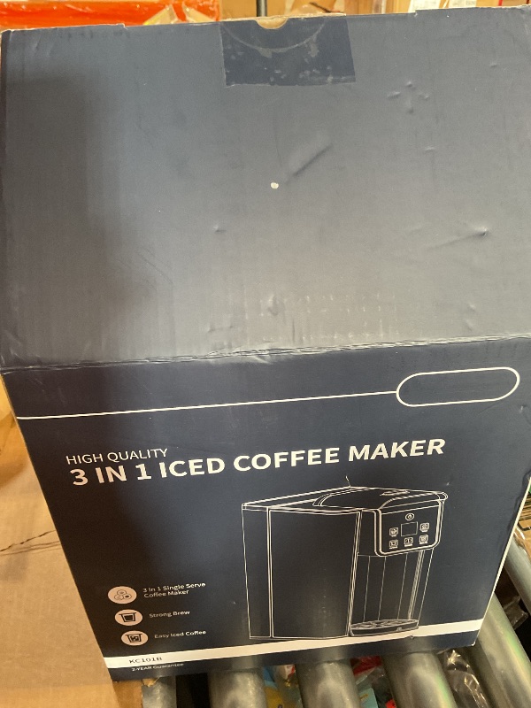 Photo 1 of ***FOR PARTS ONLY WHEN FILLED WITH WATER STILL GIVES LOW WATER ERROR AND SHUTS OFF **** KIDISLE Hot & Iced Coffee Maker with Bold Setting, Single Serve Coffee Maker for K Cup and Grounds, 6-14 Oz Brew Sizes, 50 Oz Removable Water Tank, One Cup Coffee Mach
