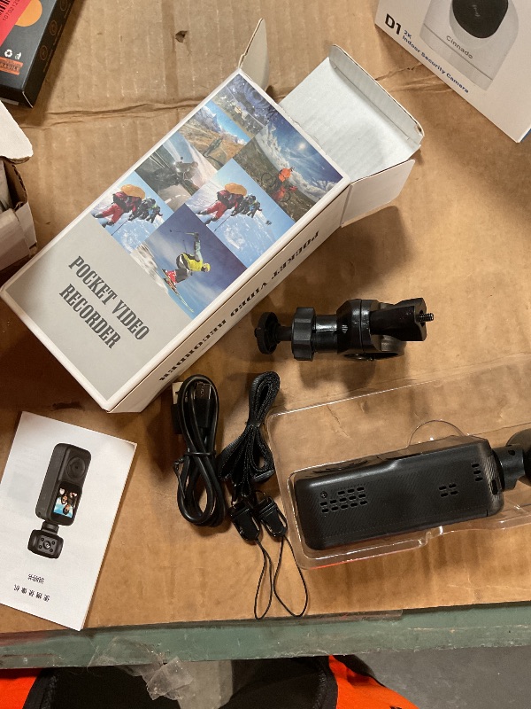 Photo 1 of **FOR PARTS ONLY /NON-FUNCTIONAL*** Fenpos Body Camera, Pocket POV Camcorder, Pocket Camera,Video & Audio vlogging Cam, with 270° Rotating Lens, EIS Stabilization for Travel, Meeting, and Daily Use 128G