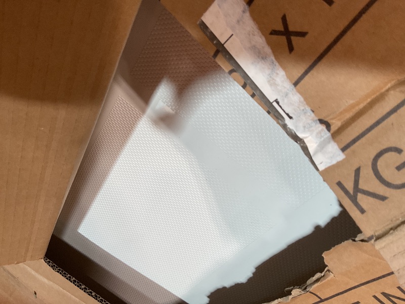 Photo 1 of ***FOR PARTS ONLY / HAS A CRACKED CORNER *** Shower Pan 60" x 36", Non-Slip Shower Base with Left Drain & 3-Sided Splash Guard, Includes 304 Stainless Steel Long Drain Cover & Drain Assembly, White