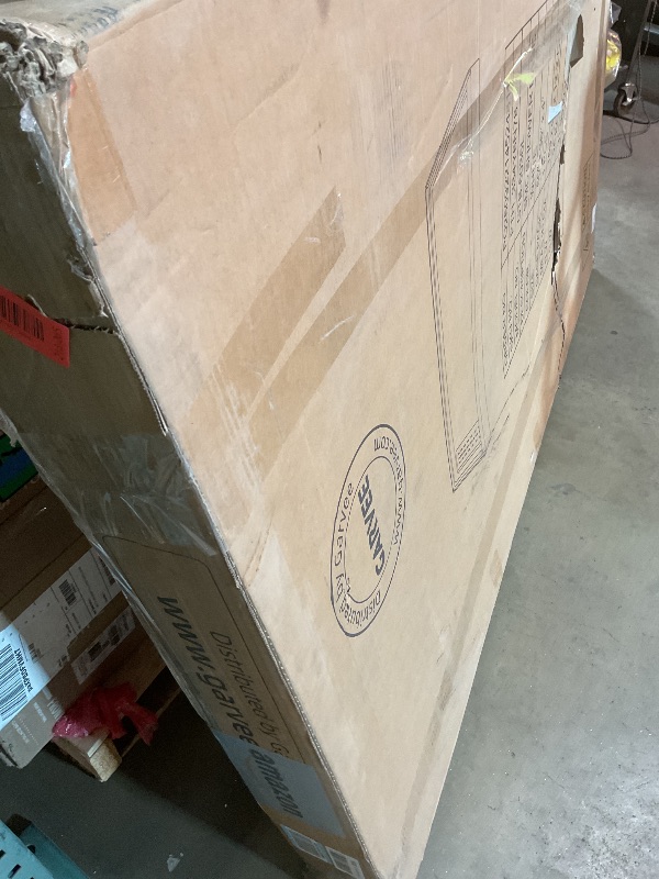 Photo 1 of ***FOR PARTS ONLY / HAS A CRACKED CORNER *** Shower Pan 60" x 36", Non-Slip Shower Base with Left Drain & 3-Sided Splash Guard, Includes 304 Stainless Steel Long Drain Cover & Drain Assembly, White