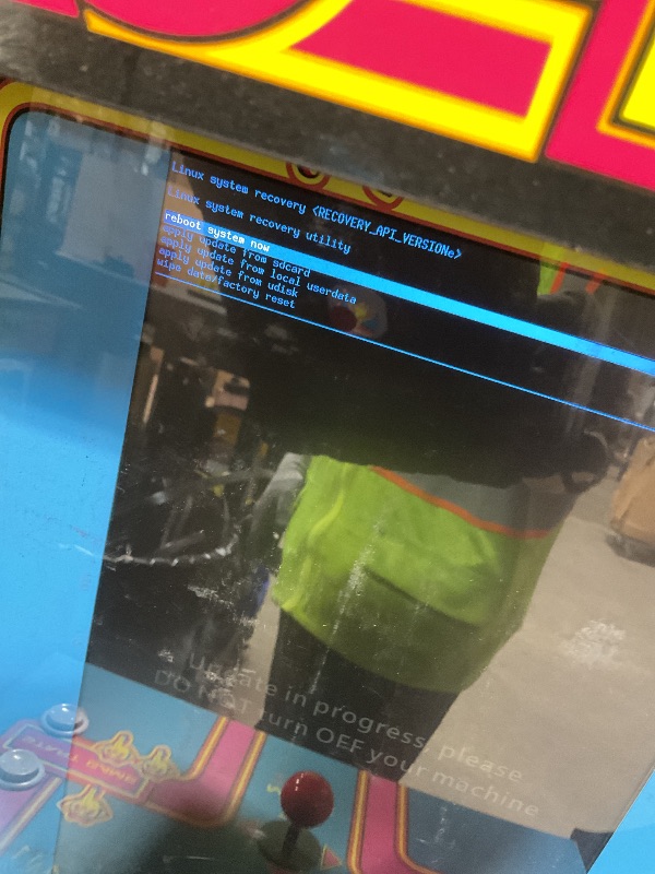 Photo 1 of **LOADS TO UPDATE SCREEN. GAME CONTROLS DO NOT WORK WITH UPDATE INTERFACE. DIRT/SCRAPES**ARCADE1UP Class of 81’ Deluxe Arcade Machine for Home - 5 Feet Tall - 12 Classic Games