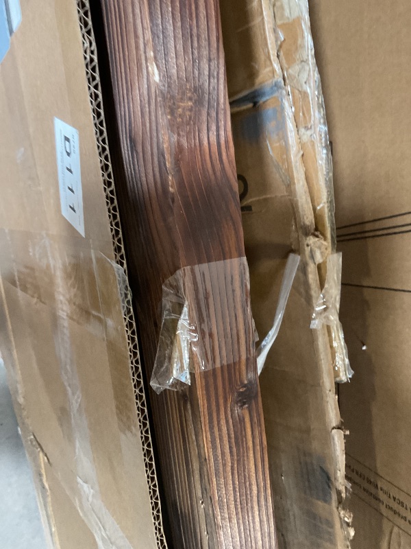 Photo 1 of **SCRAPES**Rustic Farmhouse Full Length Mirror with Stand 71"X32" Large Wood Frame Floor Mirror, Leaning or Wall Mounted Free Standing Mirror for Entryway Bedroom Living Room, Tempered Glass, Brown