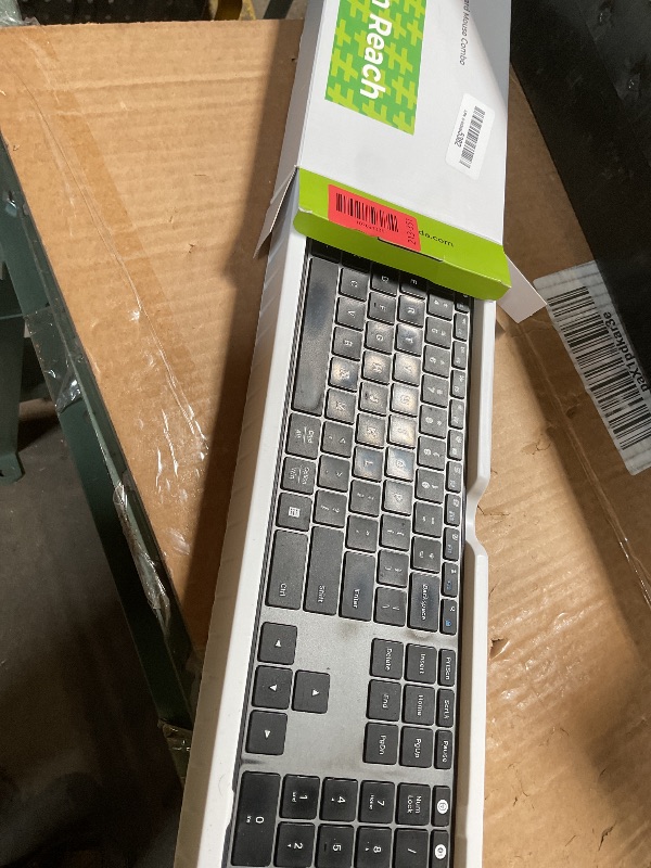 Photo 1 of **DIRT**seenda Wireless Bluetooth Keyboard and Mouse Combo, SKM64-3 Rechargeable Slim Quiet Keyboard Mouse, 3 Multi-Device Connection, Compatible for Windows, Mac, MacBook, iPad, Tablet, Black Gray